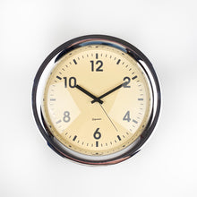 Load image into Gallery viewer, Guzzini silver wall clock, 1980&#39;s 
