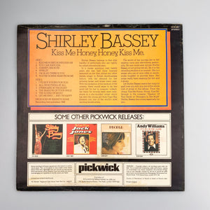 LP. Shirley Bassey. Kiss Me Honey, Honey, Kiss Me