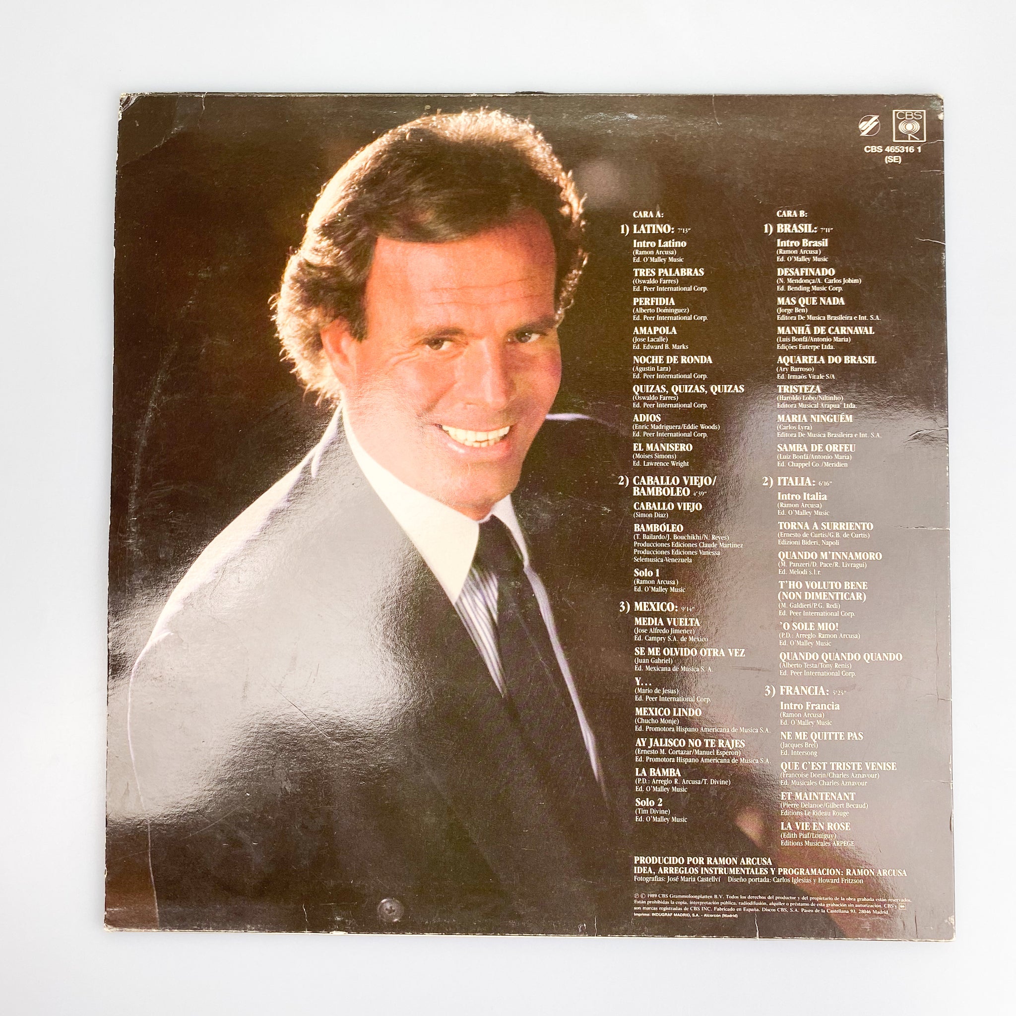 LP. Julio Iglesias. Raices – falsotecho