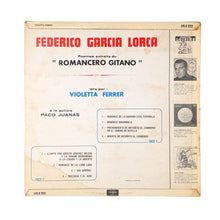 Cargar imagen en el visor de la galería, LP. Federico García Lorca, Violeta Ferrer. Poèmes Extraits Du "Romancero Gitano"
