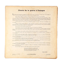 Cargar imagen en el visor de la galería, LP. Various. Chants De La Guerre D'Espagne
