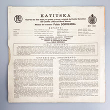 Cargar imagen en el visor de la galería, LP, Gat. Orquesta De Conciertos De Madrid. Katiuska
