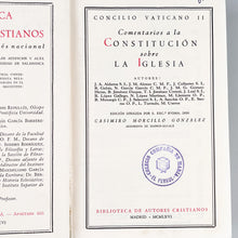 画像をギャラリービューアに読み込む, Comentarios a la Constitución sobre la Iglesia, Concilio Vaticano II
