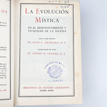 画像をギャラリービューアに読み込む, La Evolución Mística en el Desenvolvimiento y vitalidad de la Iglesia, Juan G. Arintero, O.P. BAC
