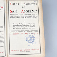 画像をギャラリービューアに読み込む, Obras Completas de San Anselmo 2 Tomos. BAC
