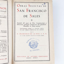 Laden Sie das Bild in den Galerie-Viewer, Obras Selectas de San Francisco de Sales. BAC
