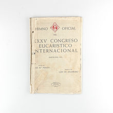 画像をギャラリービューアに読み込む, Partitura Himno Oficial del XXXV Congreso Eucarístico Internaciones, Barcelona 1952.
