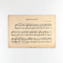 画像をギャラリービューアに読み込む, Partitura para Órgano Improvisación, Tomás de Elduayen. Revista Musica Sacro-Hispana, 1916
