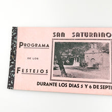 Cargar imagen en el visor de la galería, Programa de los Festejos San Saturnino años 50
