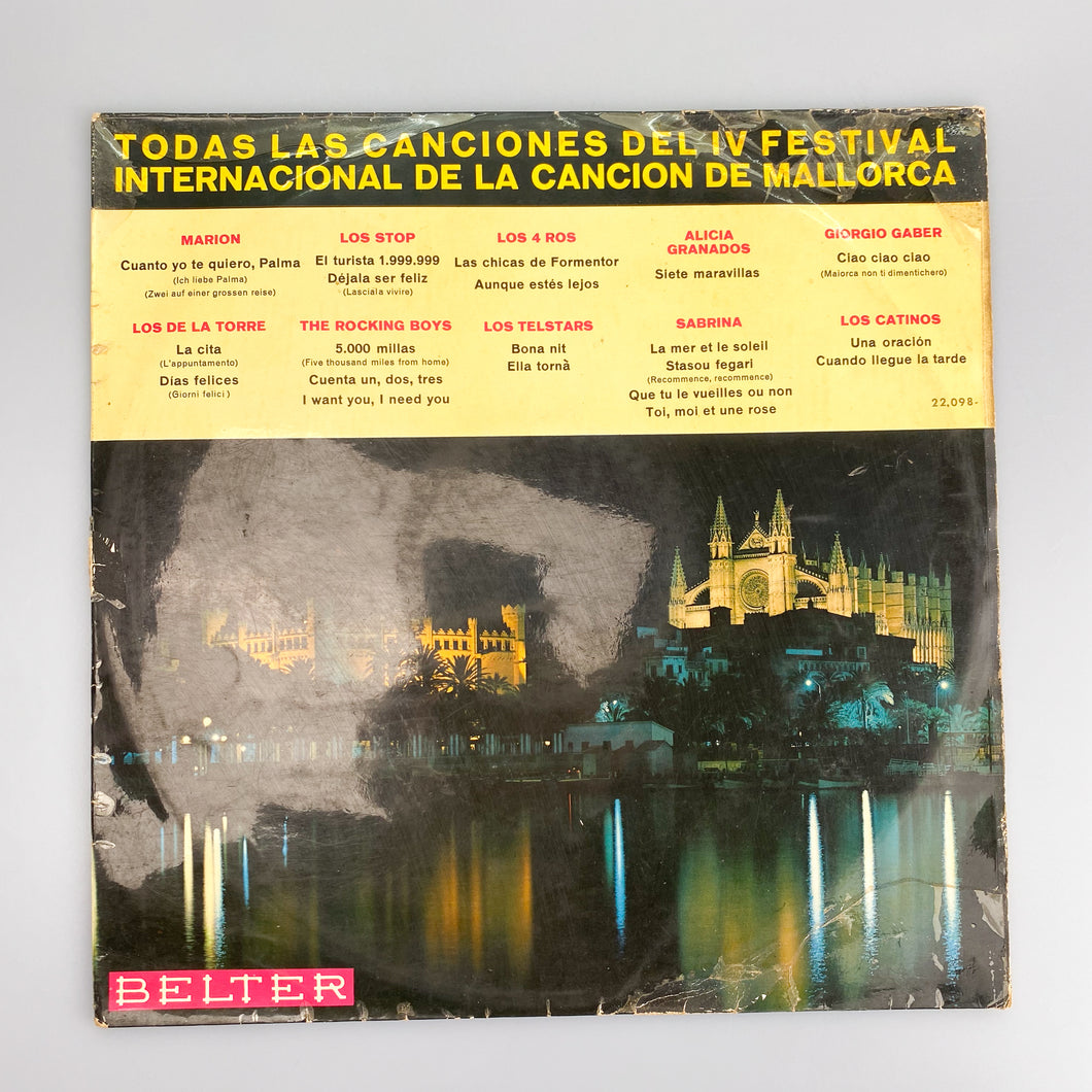 LP. Todas Las Canciones Del IV Festival Internacional De La Cancion De Mallorca