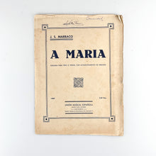 画像をギャラリービューアに読み込む, Partitura A Maria, J.S. Marraco. Unión Musica Española
