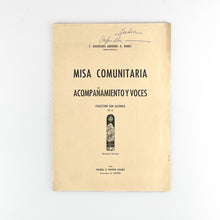 画像をギャラリービューアに読み込む, Partitura Misa Comunitaria, Acompañamiento y Voces. E. Goicoechea Arrondo - A. Danoz
