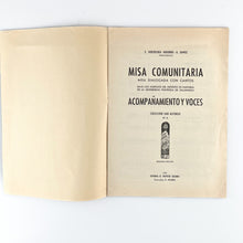 画像をギャラリービューアに読み込む, Partitura Misa Comunitaria, Acompañamiento y Voces. E. Goicoechea Arrondo - A. Danoz
