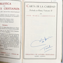 画像をギャラリービューアに読み込む, Carta de la Caridad, Fechada en Roma, Vaticano II, Jose María Cabodevilla BAC
