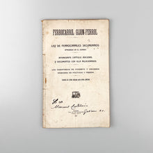 画像をギャラリービューアに読み込む, Ferrocarril Gijon-Ferrol, Ley de Ferrocarriles secundarios. 1916
