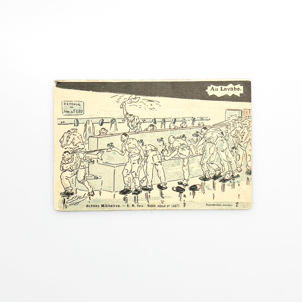 Postal apoyo militar Francia