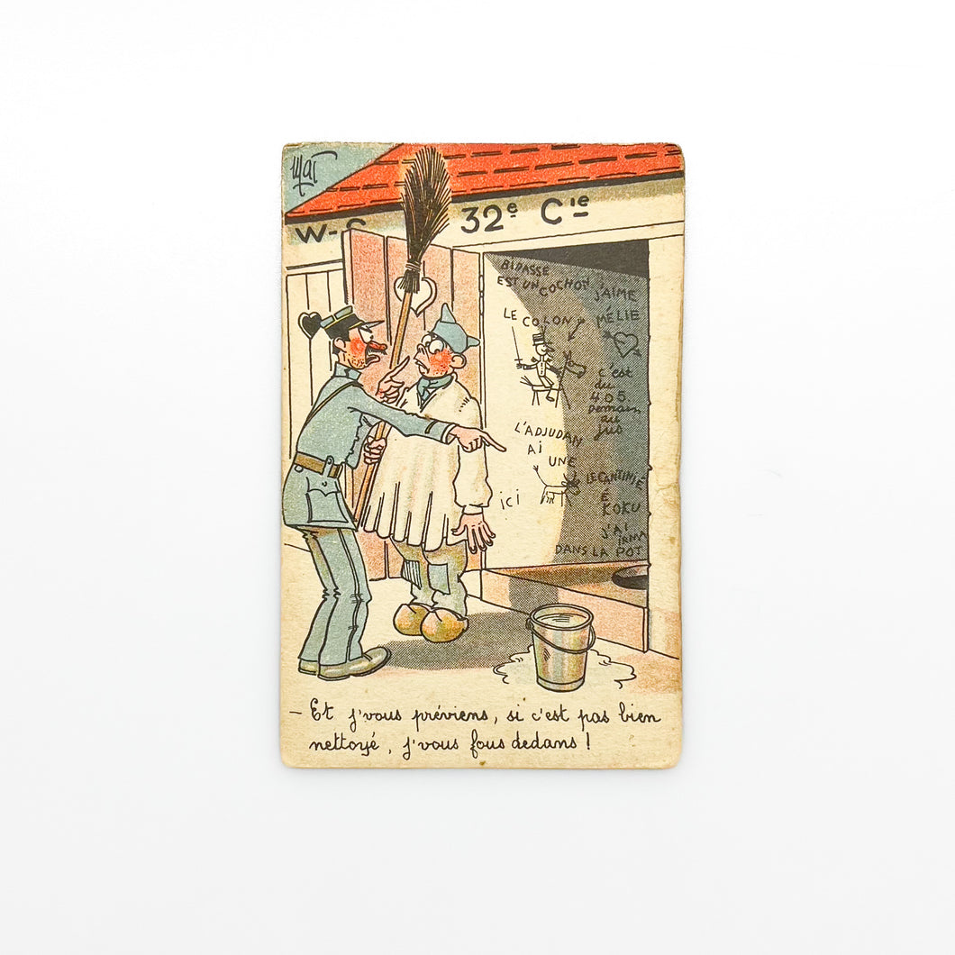 Postal apoyo militar Francia