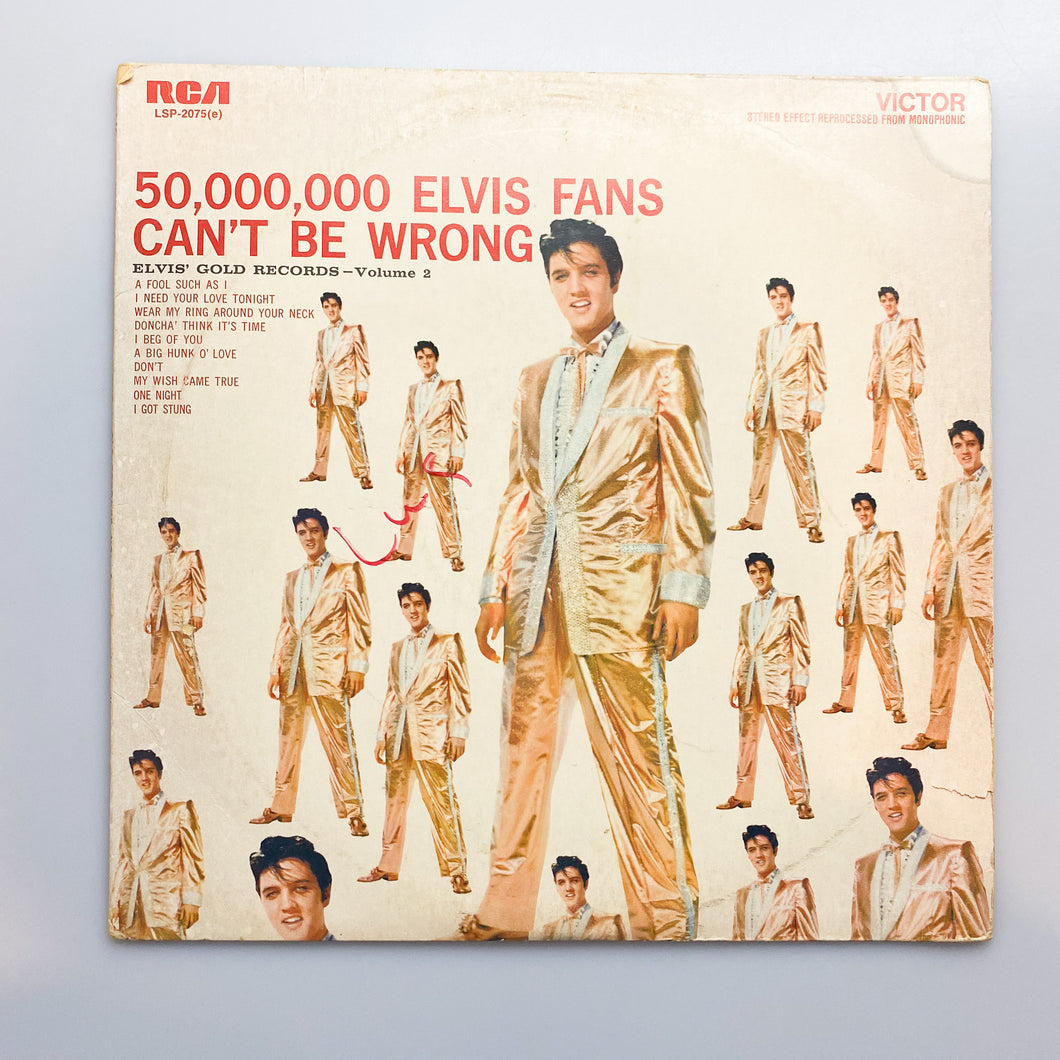 LP. Elvis Presley. 50,000,000 Elvis Fans Can't Be Wrong