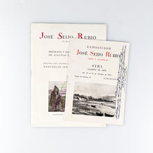 Load image into Gallery viewer, Panfleto Exposición José Seijo Rubio, Barcelona dedicado
