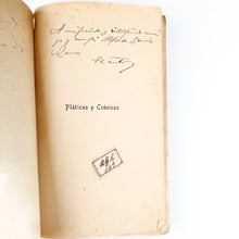 Load image into Gallery viewer, Pláticas y Crónicas, M. Casás Fernández. 1907
