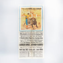 Load image into Gallery viewer, Cartel Toros Fiestas de Ferrol 1956.
