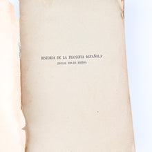 Load image into Gallery viewer, Historia de la Filosofía Española (Siglos VIII-XII: Judíos), Adolfo Bonilla y San Martín
