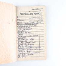 Load image into Gallery viewer, Libreta antigua Notas de Pedidos
