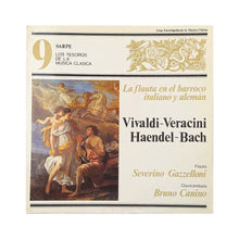 Cargar imagen en el visor de la galería, LP. Antonio Vivaldi, Francesco Maria Veracini, Georg Friedrich Händel, Johann Sebastian Bach, Severino Gazzelloni, Bruno Canino. La Flauta En El Barroco Italiano Y Alemán
