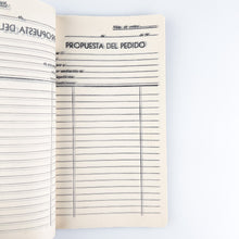 Load image into Gallery viewer, Libreta antigua Notas de Pedidos
