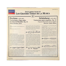 Cargar imagen en el visor de la galería, LP. Johannes Brahms / Arnold Schoenberg. Variaciones Y Fuga Sobre Un Tema De Haendel Op. 24 / Variaciones Para Orquesta Op. 31
