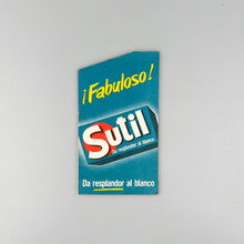Cargar imagen en el visor de la galería, Anuncio Desplegable Sutil Fabuloso, 1960's
