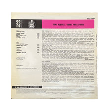 画像をギャラリービューアに読み込む, LP. Isaac Albéniz, Alicia De Larrocha. Albeniz Obras Para Piano /2
