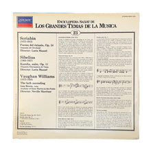 Charger l'image dans la galerie, LP. Alexander Scriabin / Jean Sibelius / Ralph Vaughan Williams. Poema Del Extasis, Op.54 / Karelia, Suite Op.11 / The Lark Ascending
