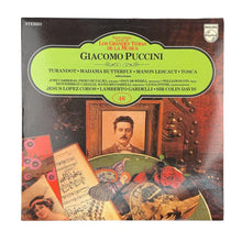 Load image into Gallery viewer, LP. Giacomo Puccini. Turandot - Madama Butterfly - Manon Lescaut - Tosca (Selecciones)
