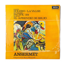 Laden Sie das Bild in den Galerie-Viewer, LP. Maurice Ravel, Arthur Honegger, Paul Dukas / Ernest Ansermet, L'Orchestre De La Suisse Romande. Bolero / Pacific / El Aprendiz Del Brujo / La Valse
