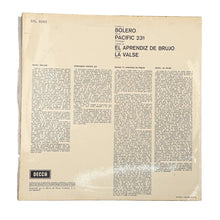 Laden Sie das Bild in den Galerie-Viewer, LP. Maurice Ravel, Arthur Honegger, Paul Dukas / Ernest Ansermet, L'Orchestre De La Suisse Romande. Bolero / Pacific / El Aprendiz Del Brujo / La Valse
