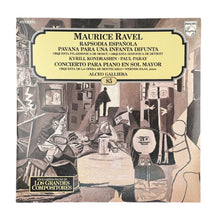 Cargar imagen en el visor de la galería, LP. Maurice Ravel, Moscow Philharmonic Orchestra, Detroit Symphony Orchestra, Kiril Kondrashin, Paul Paray, Orchestre National De L'Opéra De Monte-Carlo, Werner Haas. Rapsodia Española / Pavana Para Una Infanta Difunta / Concierto Para Piano En Sol Mayor
