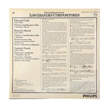 Load image into Gallery viewer, LP. Édouard Lalo, Maurice Ravel, Gabriel Fauré. Sinfonia Española Op. 21 / Tzigane, Rapsodia / Elegia, Op. 24
