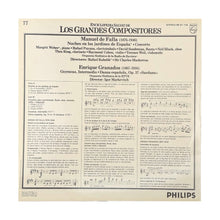 Cargar imagen en el visor de la galería, LP. Manuel De Falla. Noches En Los Jardines De España / Concerto / Intermedio De Goyescas / Danza Española N°8 "Sardana"
