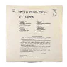 Laden Sie das Bild in den Galerie-Viewer, LP. Inti Illimani. Canto de Pueblos Andinos Vol 1
