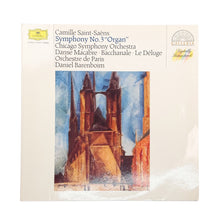 Cargar imagen en el visor de la galería, LP. Camille Saint-Saëns / Chicago Symphony Orchestra - Orchestre De Paris - Daniel Barenboim. Symphonie Nr. 3 "Orgel-Symphonie"
