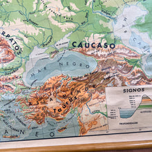 이미지를 갤러리 뷰어에 로드 , Mapa Físico Europa Seix Barral 1959
