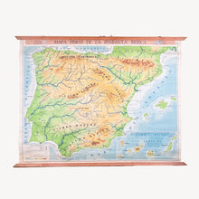 Cargar imagen en el visor de la galería, Mapa Físico España Aguilar de Ediciones 1958
