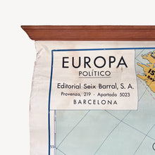Cargar imagen en el visor de la galería, Mapa Político Europa Seix Barral 1959

