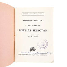 Laden Sie das Bild in den Galerie-Viewer, Poesías Selectas, Latin, Catulo de Verona
