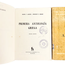 Load image into Gallery viewer, Primera y Segunda Antología Griega, M.F. Galiano, F.R.
