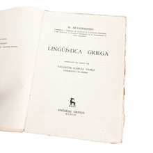 Laden Sie das Bild in den Galerie-Viewer, Lingüística Griega, W. Brandenstein
