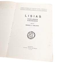 Load image into Gallery viewer, Lisiadas, Discursos Escogidos, Manuel F. Galiano
