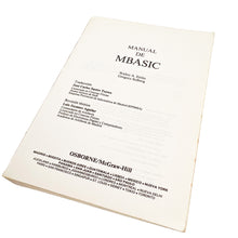 Laden Sie das Bild in den Galerie-Viewer, Manual de MBasic, Walter A. Ettlin - Gregory Solberg
