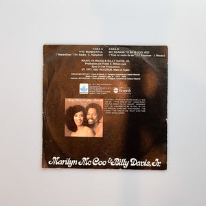 SINGLE. Marilyn McCoo & Billy Davis Jr. ‎ Maravilloso = Wonderful